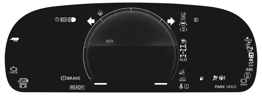 12.3 inch Type 1 Dashboard Lights